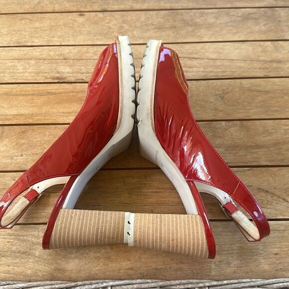 Gadea By Lodi Red Slingback Shoes 38=7.5 - Picture 6 of 9